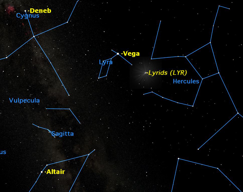 Illustration for article titled Everything you need to know to catch this weekend's Lyrid meteor shower